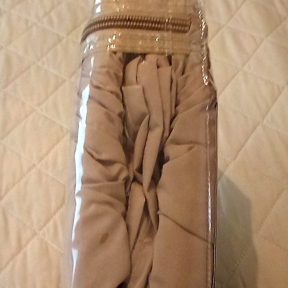 Taupe Color Ruffled Bed Skirt - Picture 4 of 5